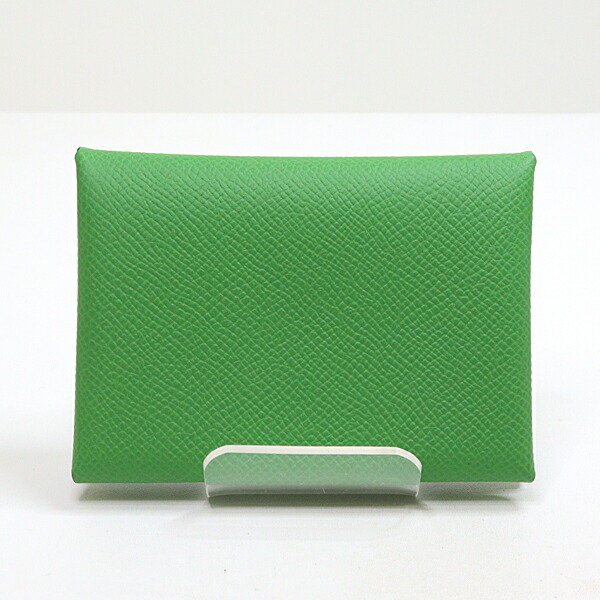 【美品】HERMES カルヴィデュオ グラファイト エルメス<br>カルヴィ デュオ<br>コインケース付きカードケース<br