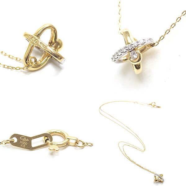 楽天市場 スタージュエリー Star Jewelry Pt950 K18yg コズミックハーモニー ネックレス Holiday Collection 14 Cosmic Harmony 37 5 40 5cm クリスマス限定 中古 質かづさや