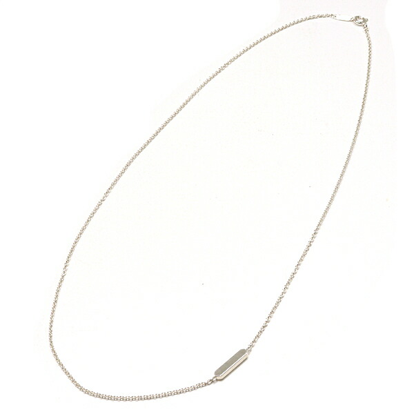 ティファニー TIFFANY&Co. ミニ タグ チェーン ネックレス Ag925 シルバー 46cm 【中古】Aランク