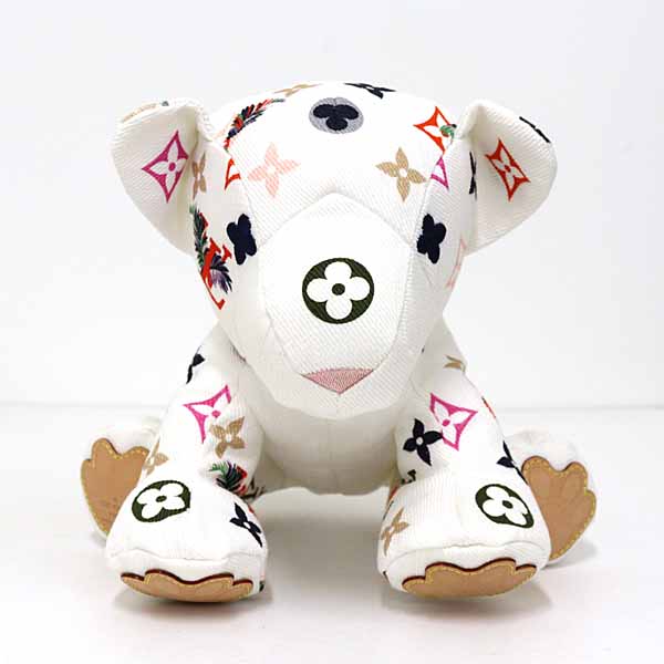ルイ ヴィトン LOUIS VUITTON ドゥドゥ・タイガー ぬいぐるみ 虎 綿織物 GI0735 白いこと マルチ色合い 【中古】A価値づける