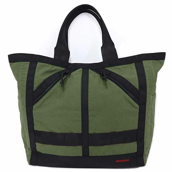 BRIEFING ブリーフィング MF NEW STANDARD TOTE L ミリタリーファブリック トートバッグ BRA233T03 オリーブ 【中古】S序列付ける