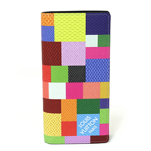 ルイ ヴィトン LOUIS VUITTON ポルトフォイユ・ブラザ NM 長紙入れ ダミエ･グラフィット 3D 帆布 N60457 マルチ色つや 未当て嵌める品