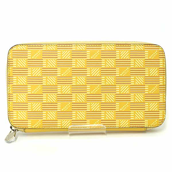MOREAU PARIS モローパリ CONZIP LRGPRCALFYEYE コンチネンタル ジップ ウォレット ラウンドファスナー長財布 イエロー 【中古】Sランク｜質かづさや
