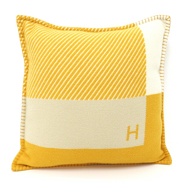 エルメス HERMES 座布団 Hリヴィエラ 毛 カシミヤ H103423M 御天道様 未当て嵌める品