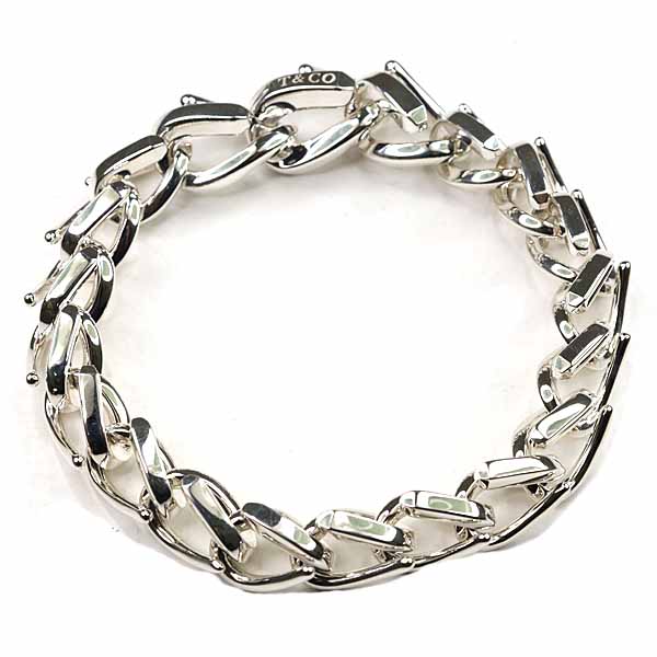 TIFFANY&Co. ティファニー フォージ ミディアム リンク ブレスレット 72548507 ハイポリッシュ スターリングシルバー Ag925 【中古】A｜質かづさや