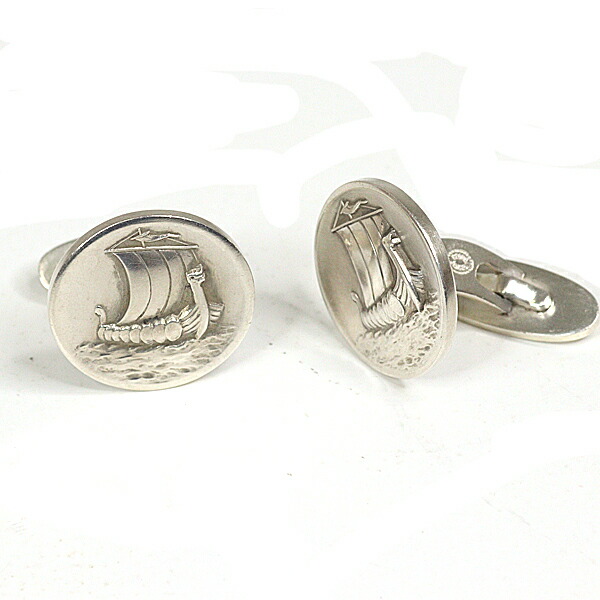 ジョージジェンセン GEORG JENSEN 折り返し山猫 しろがね色 925S 帆船 折り返し【中古】A価値づける