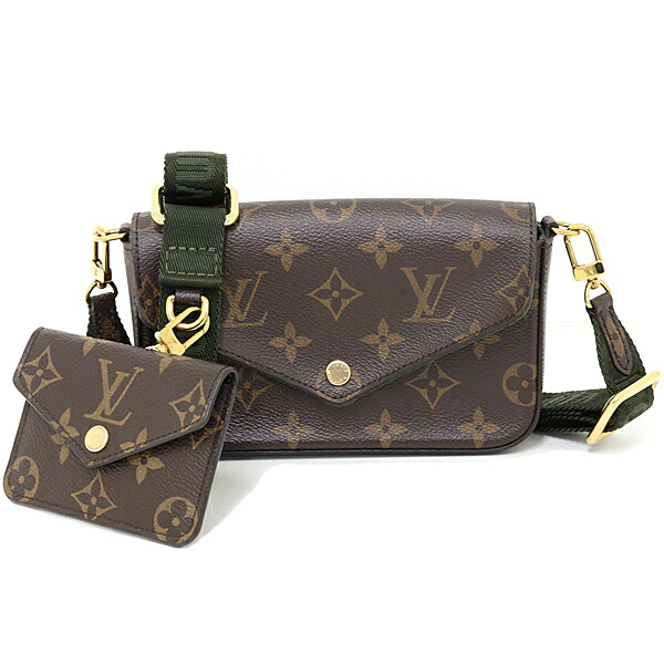 ルイ ヴィトン LOUIS VUITTON ミュルティ・ポシェット・フェリシー ショルダーバッグ ポーチ M80091 ブラウン カーキ 【中古】Aランク|質かづさや