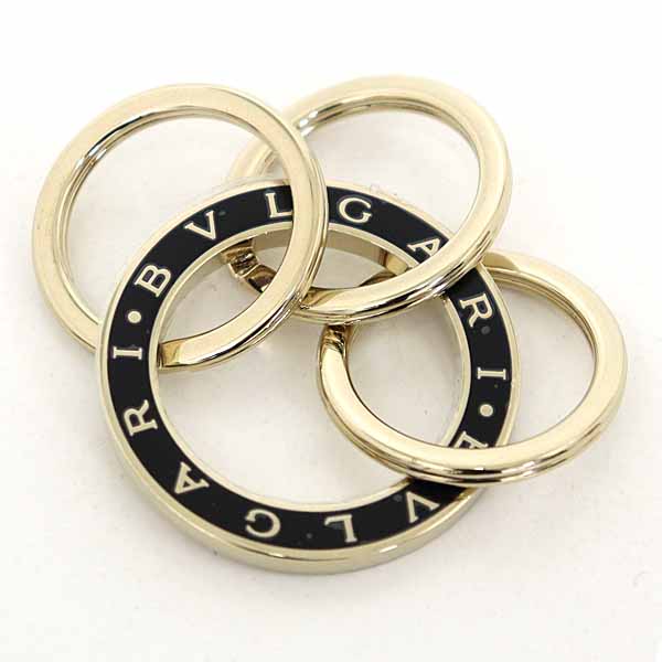 極美品 ブルガリ 3連キーリング キーホルダー チャーム ロゴサークル ゴールド 楽天市場】BVLGARI キーリング ブルガリブルガリゴールド 3連