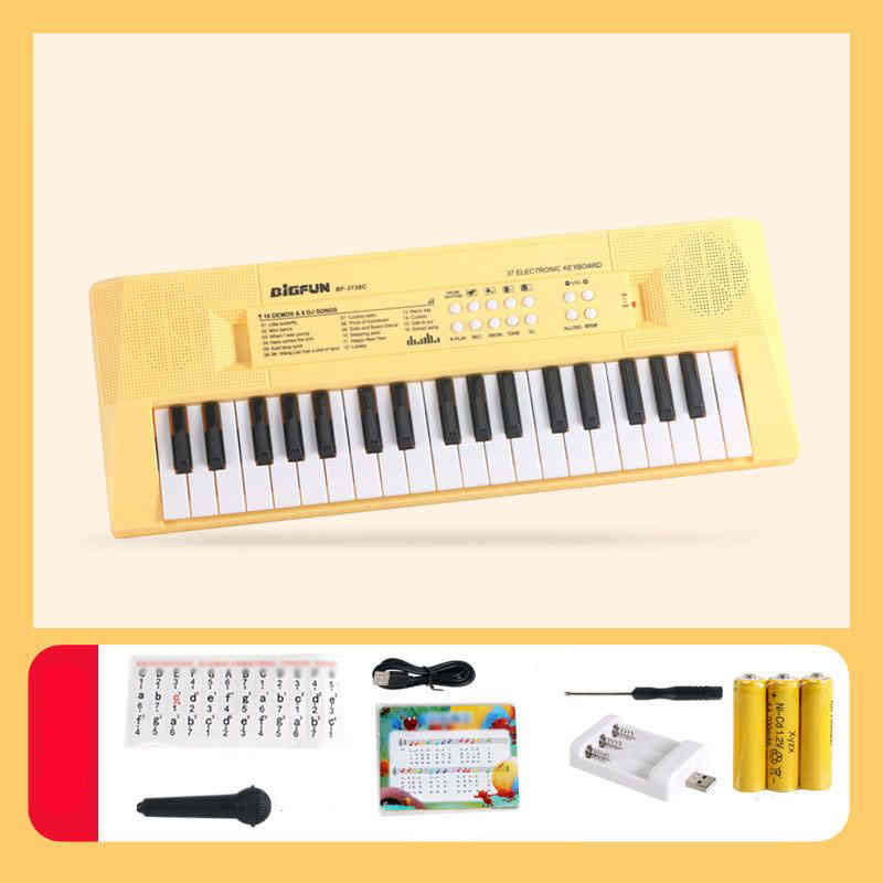 楽天市場】ミニ キーボード 楽器 ピアノ おもちゃ 電子 37鍵盤