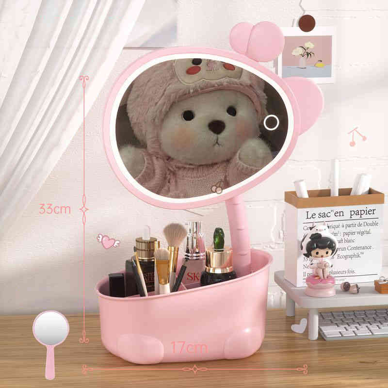 楽天市場】送料無料 鏡付き コスメボックス ミラー付き 収納ボックス