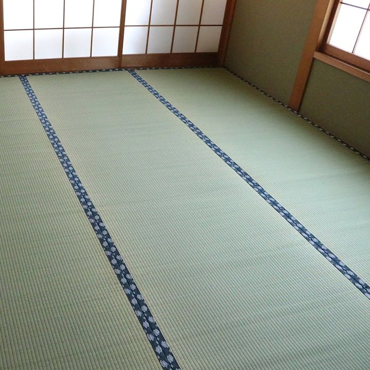 純国産 い草 上敷き はっ水 カーペット 双目織 三六間8畳(約364×364cm）[13]