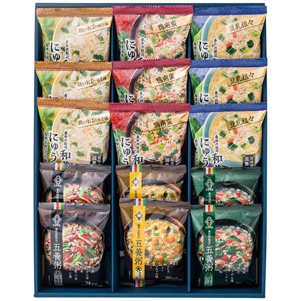 養命酒製造 くらすわ 和養生にゅうめん3種と五養粥3種 15食セット WGK-50 ギフト 贈り物 送料無料[24]