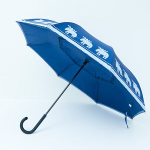 晴雨兼用　逆さに開く2重傘　circus×moz　インディゴ　【代引不可】 [01]