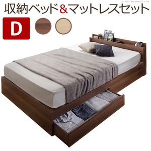 敷布団でも使えるベッド 〔アレン〕 ダブル ポケットコイルスプリングマットレス付き【代引不可】 [11]