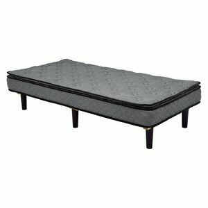 ポケットコイルマットレスベッド KMB-3108GY (約)幅95×奥行195×高さ46cm [23]