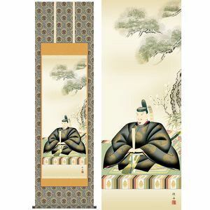 天神／てんじん　幅54.5×高さ約190cm　長江桂舟／ながえけいしゅう　慶事飾り　慶祝画　天神 掛け軸 掛軸 [20]