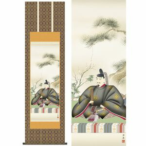 天神／てんじん　幅44.5×高さ約164cm　小野洋舟／おのようしゅう　慶事飾り　慶祝画　天神 掛け軸 掛軸 [20]