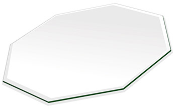 ミラー トレイ ミラー トレー 鏡 トレイ 鏡 トレー：クリアミラー（通常の鏡） 正八角形（200x200mm）（鏡トレイ 鏡トレー ミラートレイ ミラートレー ベーストレイ ディスプレイ トレー トレイ） おしゃれ 北欧 引越し 新生活 お祝い 母の日 送料無料