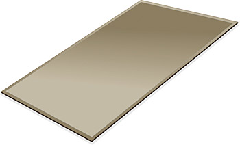 ミラー トレイ ミラー トレー 鏡 トレイ 鏡 トレー：ブロンズミラー（ブロンズ色の鏡） 長方形（233x350mm）（鏡トレイ 鏡トレー ミラートレイ ミラートレー ベーストレイ ディスプレイ トレー トレイ） おしゃれ 北欧 夏セール 送料無料 模様替え｜鏡 ミラー 洗面 インテリア IVY