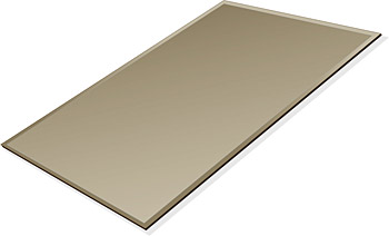 ミラー トレイ ミラー トレー 鏡 トレイ 鏡 トレー：ブロンズミラー（ブロンズ色の鏡） 長方形（266x400mm）（鏡トレイ 鏡トレー ミラートレイ ミラートレー ベーストレイ ディスプレイ トレー トレイ） おしゃれ 北欧 夏セール 送料無料 模様替え｜鏡 ミラー 洗面 インテリア IVY