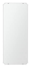 クリスタル ミラー 360x900mm 角丸四角形 シンプルカット 鏡 壁掛け ミラー 壁掛け 日本製 5mm厚 玄関 リビング 寝室 トイレ 壁掛け鏡 ウオールミラー 姿見 全身 角が丸い 角型 四角 四角形