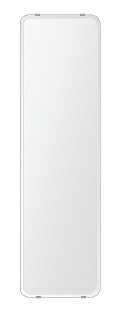 クリスタル ミラー 284x1000mm 角丸四角形 クリスタルカット 鏡 壁掛け ミラー 壁掛け 日本製 5mm厚 玄関 リビング 寝室 トイレ 壁掛け鏡 ウオールミラー 姿見 全身 角が丸い 角型 四角 四角形 引越し 新生活 お祝い 母の日 送料無料 16,128円