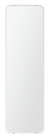 ＼今だけP2倍+送料無料!!／ クリスタル ミラー 444x1494mm 角丸四角形 クリスタルカット 鏡 壁掛け ミラー 壁掛け 日本製 5mm厚 玄関 リビング 寝室 トイレ 壁掛け鏡 ウオールミラー 姿見 全身 角が丸い 角型 四角 四角形