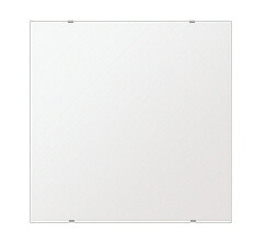 ＼今だけP2倍+送料無料!!／ スーパークリアー ミラー 650x650mm 正方形 シンプルカット 鏡 壁掛け ミラー 壁掛け 日本製 5mm厚 玄関 リビング 寝室 トイレ 高透過 高精彩 壁掛け鏡 ウオールミラー 姿見 全身 角型 四角 四角形