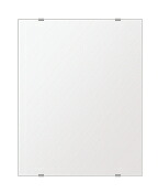 スーパークリアー ミラー 400x500mm 長方形 シンプルカット 鏡 壁掛け ミラー 壁掛け 日本製 5mm厚 玄関 リビング 寝室 トイレ 高透過 高精彩 壁掛け鏡 ウオールミラー 姿見 全身 角型 四角 四角形 夏セール 送料無料 模様替え｜鏡 ミラー 洗面 インテリア IVY