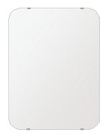 ＼今だけP2倍+送料無料!!／ スーパークリアー ミラー 455x608mm 角丸四角形 シンプルカット 鏡 壁掛け ミラー 壁掛け 日本製 5mm厚 玄関 リビング 寝室 トイレ 高透過 高精彩 壁掛け鏡 ウオールミラー 姿見 全身 角が丸い 角型 四角 四角形
