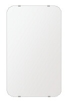 ＼今だけP2倍+送料無料!!／ スーパークリアー ミラー 380x640mm 角丸四角形 シンプルカット 鏡 壁掛け ミラー 壁掛け 日本製 5mm厚 玄関 リビング 寝室 トイレ 高透過 高精彩 壁掛け鏡 ウオールミラー 姿見 全身 角が丸い 角型 四角 四角形
