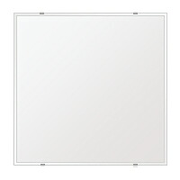 スーパークリアー ミラー 600x600mm 正方形 クリスタルカット 鏡 壁掛け ミラー 壁掛け 日本製 5mm厚 玄関 リビング 寝室 トイレ 高透過 高精彩 壁掛け鏡 ウオールミラー 姿見 全身 角型 四角 四角形 引越し 新生活 お祝い 母の日 送料無料