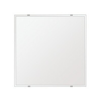スーパークリアー ミラー 500x500mm 正方形 クリスタルカット 鏡 壁掛け ミラー 壁掛け 日本製 5mm厚 玄関 リビング 寝室 トイレ 高透過 高精彩 壁掛け鏡 ウオールミラー 姿見 全身 角型 四角 四角形 夏セール 送料無料 模様替え｜鏡 ミラー 洗面 インテリア IVY
