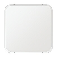 ＼今だけP2倍+送料無料!!／ スーパークリアー ミラー 600x600mm 角丸四角形 クリスタルカット 鏡 壁掛け ミラー 壁掛け 日本製 5mm厚 玄関 リビング 寝室 トイレ 高透過 高精彩 壁掛け鏡 ウオールミラー 姿見 全身 角が丸い 角型 四角 四角形