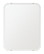 ＼今だけP2倍+送料無料!!／ スーパークリアー ミラー 500x640mm 角丸四角形 クリスタルカット 鏡 壁掛け ミラー 壁掛け 日本製 5mm厚 玄関 リビング 寝室 トイレ 高透過 高精彩 壁掛け鏡 ウオールミラー 姿見 全身 角が丸い 角型 四角 四角形