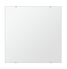 クリスタル ミラー 洗面鏡 浴室鏡 650x650mm 正方形 シンプルカット 洗面 鏡 浴室 壁掛け ミラー 日本製 5mm厚 壁掛け鏡 ウオールミラー 防湿鏡 姿見 全身 洗面台 防湿 お風呂 角型 四角 四角形 引越し 新生活 お祝い 母の日 送料無料