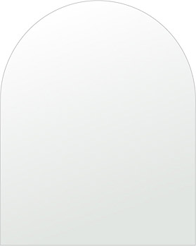 ＼今だけP2倍+送料無料!!／ トイレ 鏡 600x750mm アーチ形状 シンプルカット トイレ鏡 鏡 トイレ 壁掛け ミラー 壁掛け 日本製 5mm厚 取付金具と説明書 壁掛け鏡 プレゼント 引越し お祝い 新築 祝い 改築 結婚 開院 開店 開業 創立 記念 お返し 天丸形