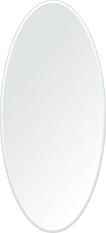 ＼今だけP2倍+送料無料!!／ クリスタル ミラー 420x920mm 楕円形 クリスタルカット 鏡 壁掛け ミラー 壁掛け 日本製 5mm厚 玄関 リビング 寝室 トイレ 壁掛け鏡 ウオールミラー 姿見 全身 楕円 丸 長丸 丸い オーバル｜鏡 ミラー 洗面 インテリア IVY