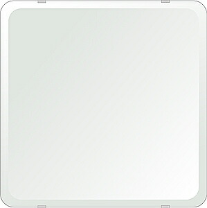 ＼今だけP2倍+送料無料!!／ クリスタル ミラー 450x450mm 角丸四角形 デラックスカット 鏡 壁掛け ミラー 壁掛け 日本製 5mm厚 玄関 リビング 寝室 トイレ 壁掛け鏡 ウオールミラー 姿見 全身 角が丸い 角型 四角 四角形