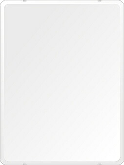 ＼今だけP2倍+送料無料!!／ スーパークリアー ミラー 608x811mm 角丸四角形 デラックスカット 鏡 壁掛け ミラー 壁掛け 日本製 5mm厚 玄関 リビング 寝室 トイレ 高透過 高精彩 壁掛け鏡 ウオールミラー 姿見 全身 角が丸い 角型 四角 四角形