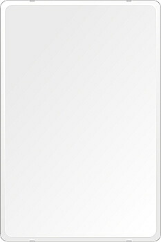 ＼今だけP2倍+送料無料!!／ スーパークリアー ミラー 608x912mm 角丸四角形 デラックスカット 鏡 壁掛け ミラー 壁掛け 日本製 5mm厚 玄関 リビング 寝室 トイレ 高透過 高精彩 壁掛け鏡 ウオールミラー 姿見 全身 角が丸い 角型 四角 四角形