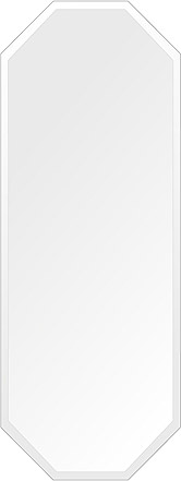 スーパークリアー ミラー 450x1200mm 八角形 デラックスカット 鏡 壁掛け ミラー 壁掛け 日本製 5mm厚 玄関 リビング 寝室 トイレ 高透過 高精彩 壁掛け鏡 ウオールミラー 姿見 全身 八角 八角形 オクタゴン 引越し 新生活 お祝い 母の日 送料無料