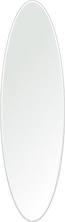 ＼今だけP2倍+送料無料!!／ クリスタル ミラー 350x1200mm 楕円形 クリスタルカット 鏡 壁掛け ミラー 壁掛け 日本製 5mm厚 玄関 リビング 寝室 トイレ 壁掛け鏡 ウオールミラー 姿見 全身 楕円 丸 長丸 丸い オーバル｜鏡 ミラー 洗面 インテリア IVY