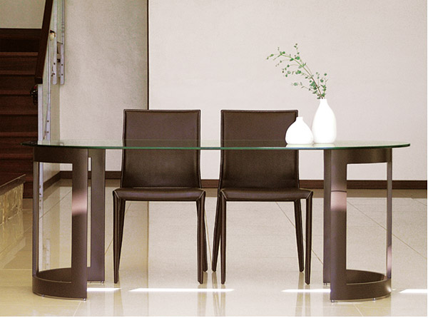 絶賛 クリスタル ダイニング テーブル ガラス 茶色 幅180cm ガラステーブル リビングテーブル ハイテーブル オフィステーブル 会議テーブル スチール アイアン リビング オフィス ブラウン グレー おしゃれ 硝子 魅力的な