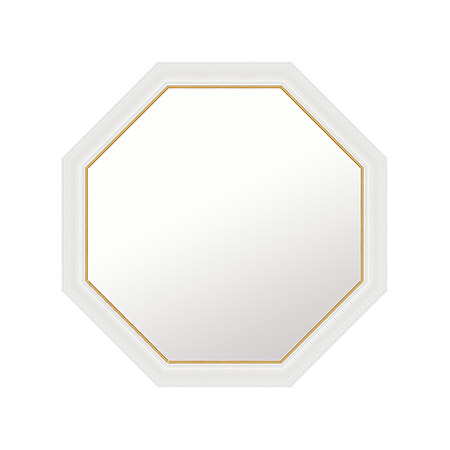 驚きの安さ 縁起の良い風水鏡 風水 鏡 壁掛け ミラー 353x353 国産 5mm厚 壁掛け鏡 壁掛けミラー ウォールミラー 姿見 鏡 全身 吊り下げ レトロ アンティーク おしゃれ 額 フレーム 額縁 八角 八角形 正八角 オクタゴン ホワイト 白 白色 高い素材 Haringeylawcentre Org Uk