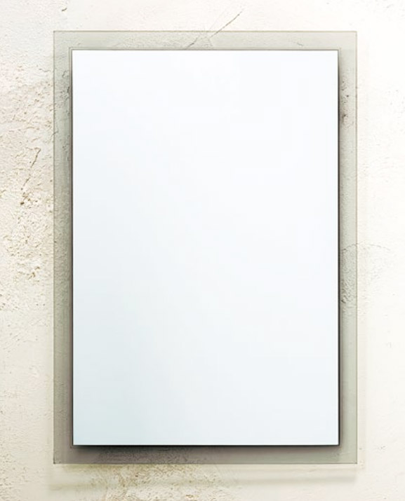＼今だけP2倍+送料無料!!／ ミラーとクリアーガラス 315x450mm 長方形 鏡 壁掛け ミラー 壁掛け 玄関 リビング 寝室 トイレ 洗面 洗面所 洗面鏡 壁掛け鏡 ウォールミラー 姿見 全身 姿見鏡 角型 四角 四角形 ガラス アート