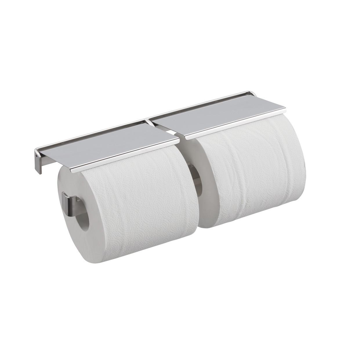 ＼今だけP2倍+送料無料!!／ 2連 ダブル ペーパーホルダー ステンレス トイレ トイレットペーパーホルダー トイレペーパーホルダー ペーパーホルダーカバー ロールペーパーホルダー（ヨコ2連）：HR-Rr930c5-2｜鏡 ミラー 洗面 インテリア IVY