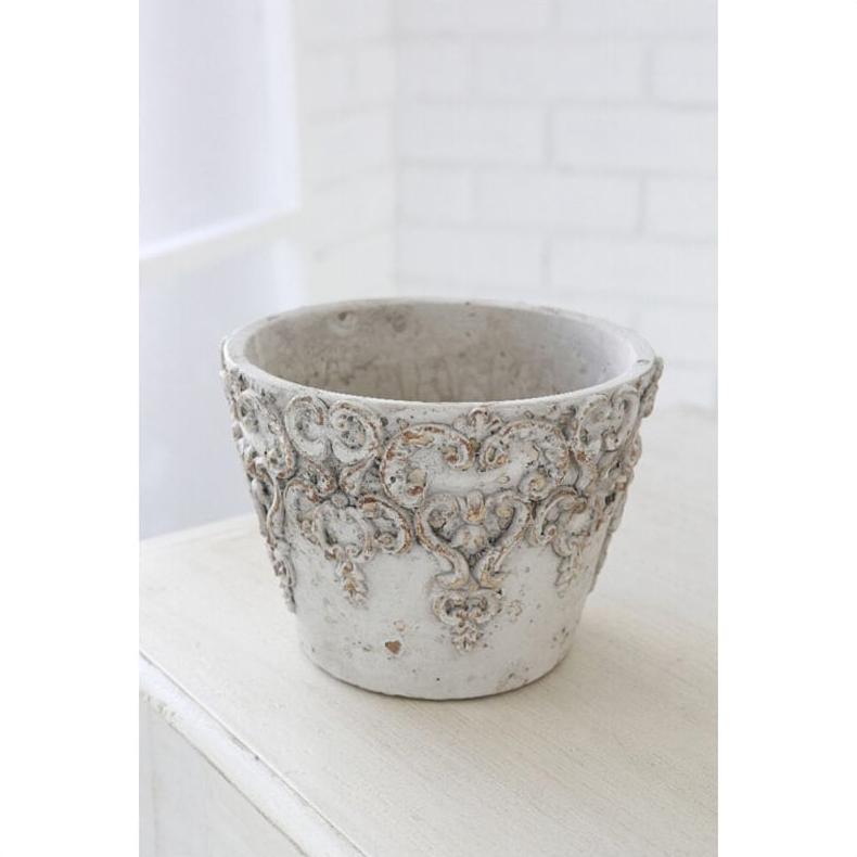 ＼今だけP2倍+送料無料!!／ ポット (L) 4点入り 陶器 鉢 鉢カバー 磁器 花 植物 植木 ポット 受け フラワースタンド フラワーラック プランターラック 花台 室内 玄関 庭 庭づくり ガーデニング 園芸 趣味 DIY 屋外 おしゃれ 北欧 アンティーク レトロ