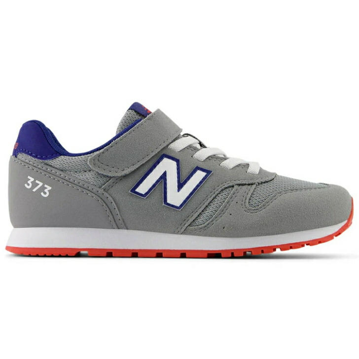 ニューバランス New Balance YV373 キッズ スニーカー 子供靴 ジュニア 男の子 女の子 ベルクロ ゴム紐 ローカット 通学 通園 運動会 グレー ブルー ピンク 19cm～24cm PA2 PE2 AQ2 AU2【送料無料】