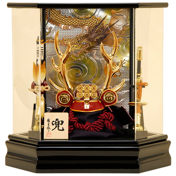 楽天市場】五月人形 佳月 K-119 伊達政宗公 兜ケース飾り